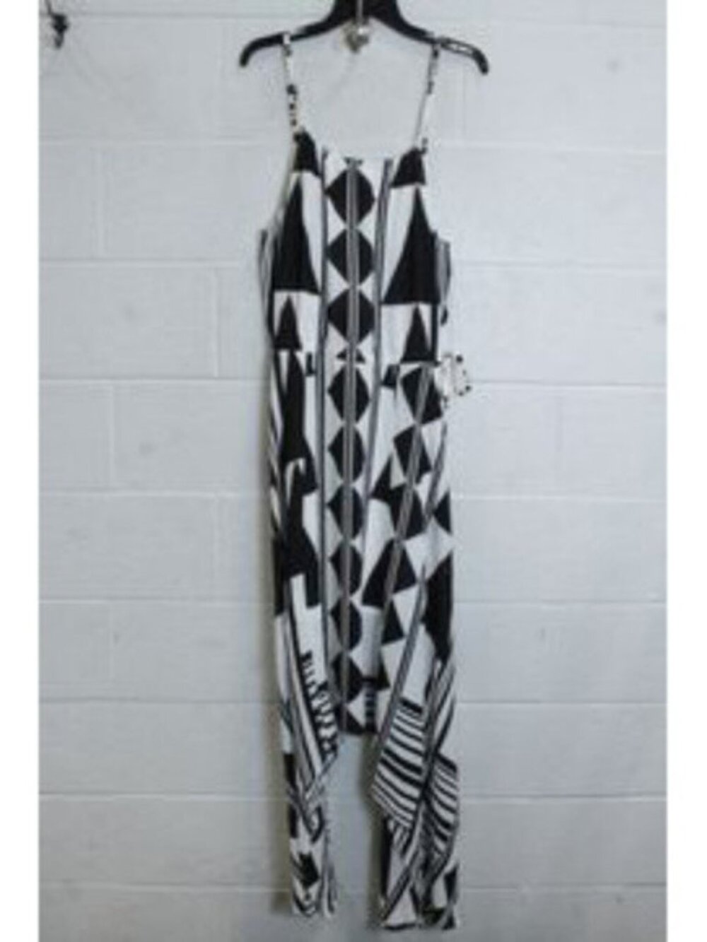 Authentic Express Geometric Black White Romper XS